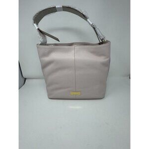 Isaac Mizrahi Live! Bridgehampton Leather Bucket Bag Purse Pink